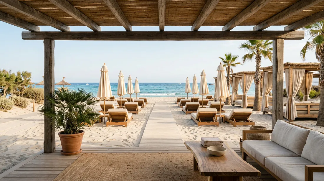 Пляж / beach club ракурс 3