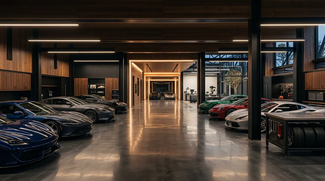 Автогараж / luxury garage ракурс 3