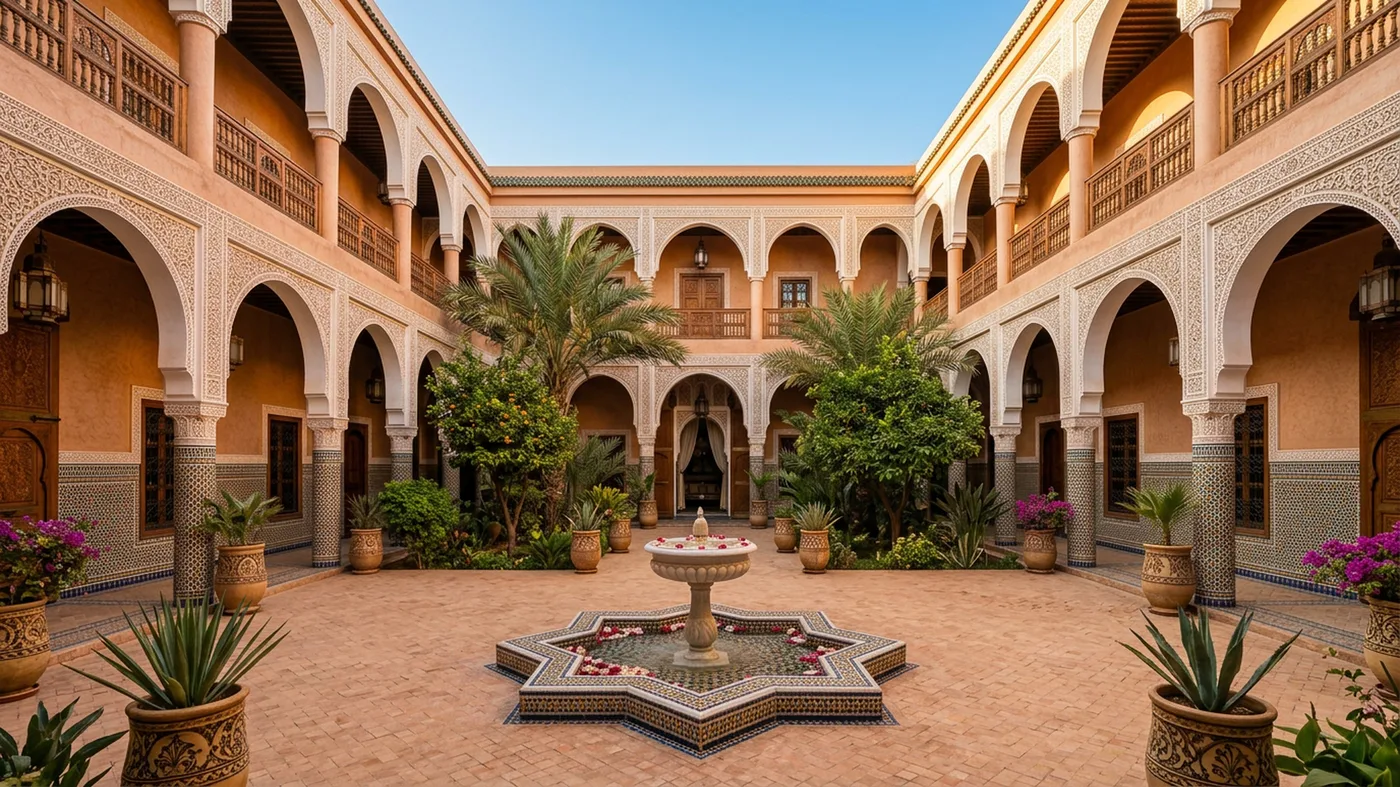 Марокканский riad ракурс 9