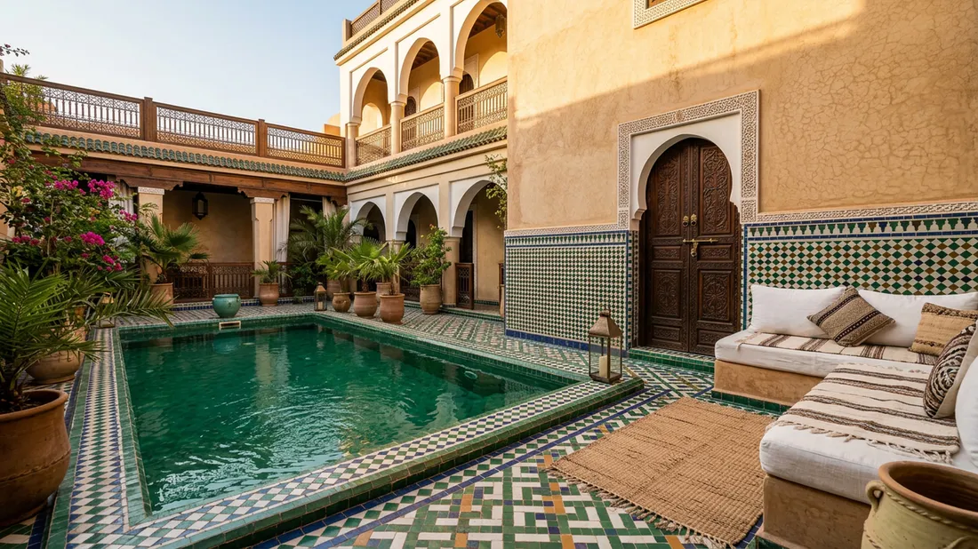 Марокканский riad ракурс 3