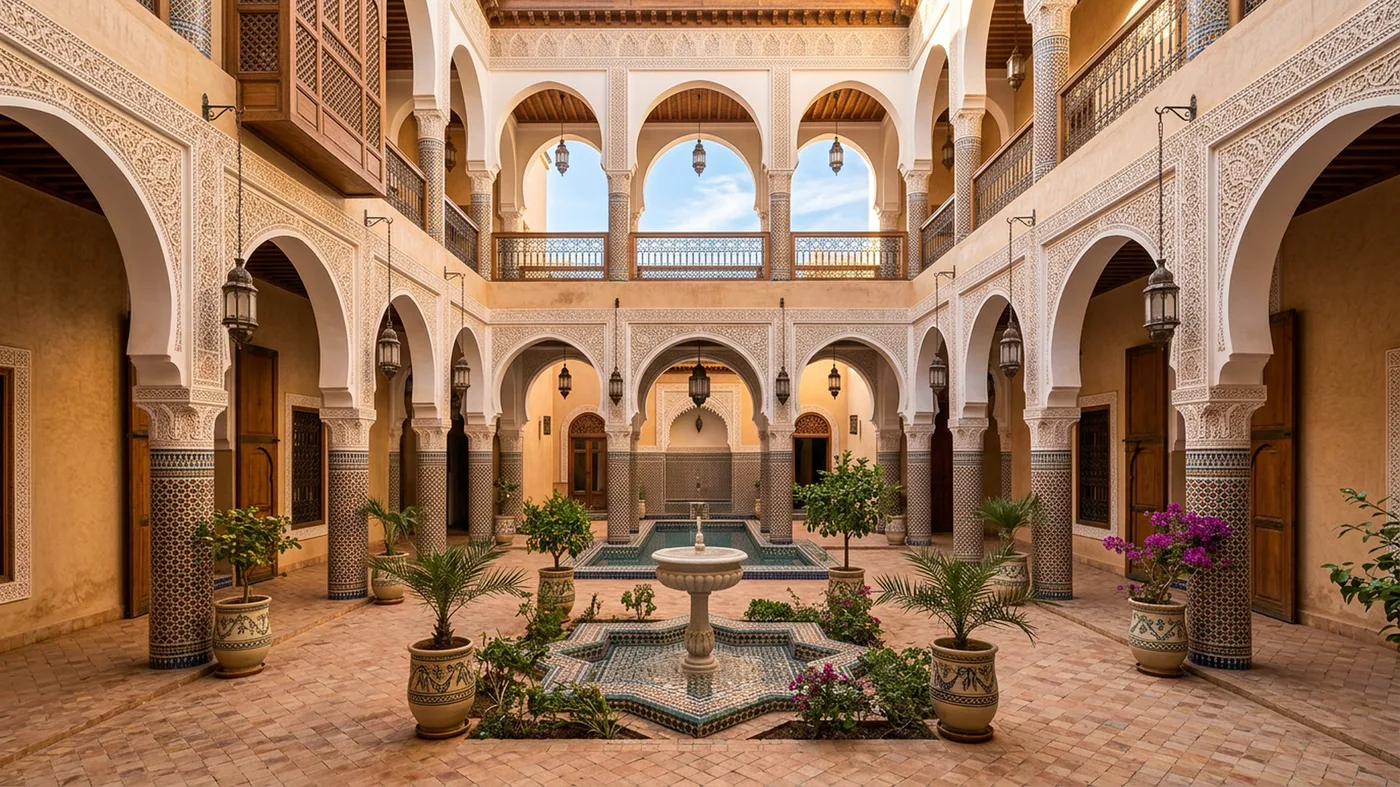 Марокканский riad ракурс 1