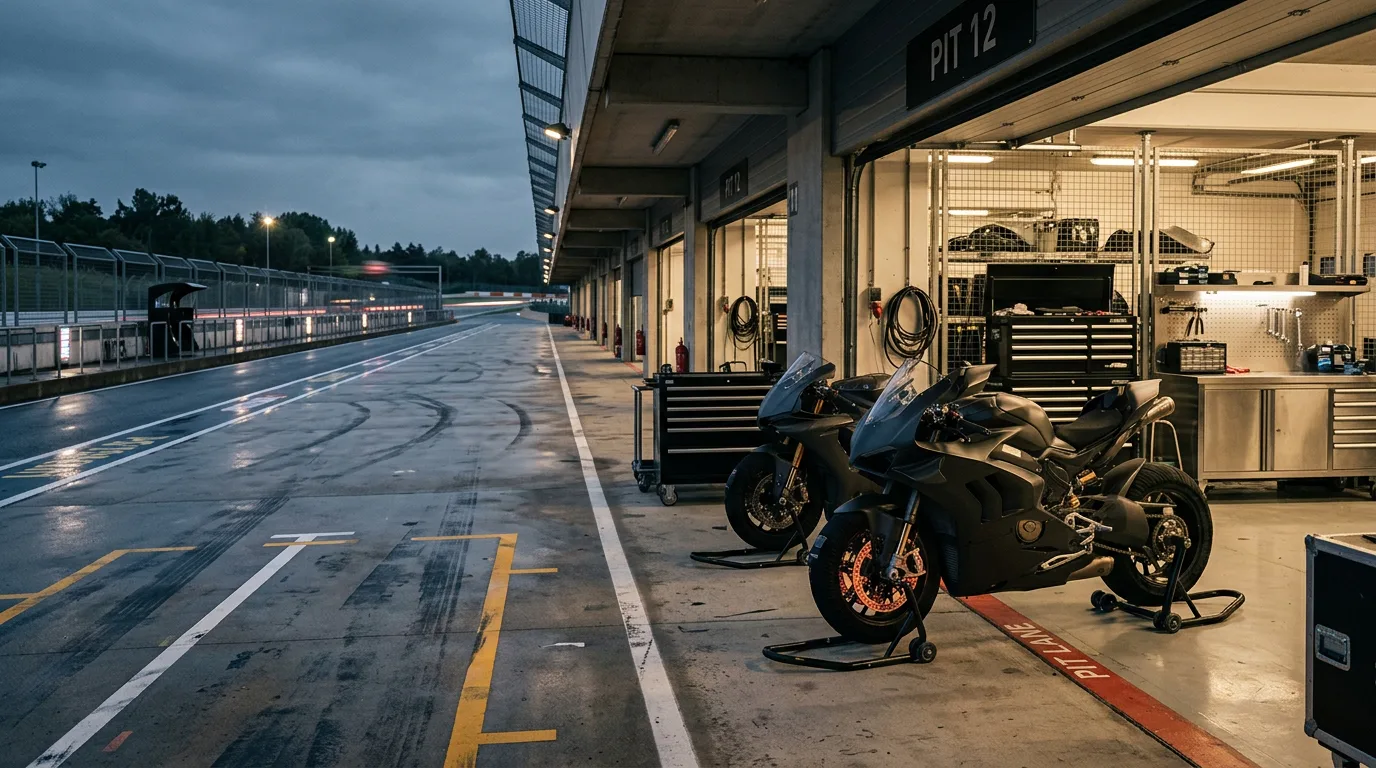 Мотогонки / pit lane ракурс 9