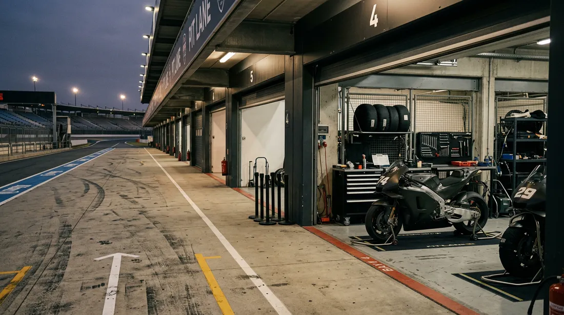 Мотогонки / pit lane ракурс 2