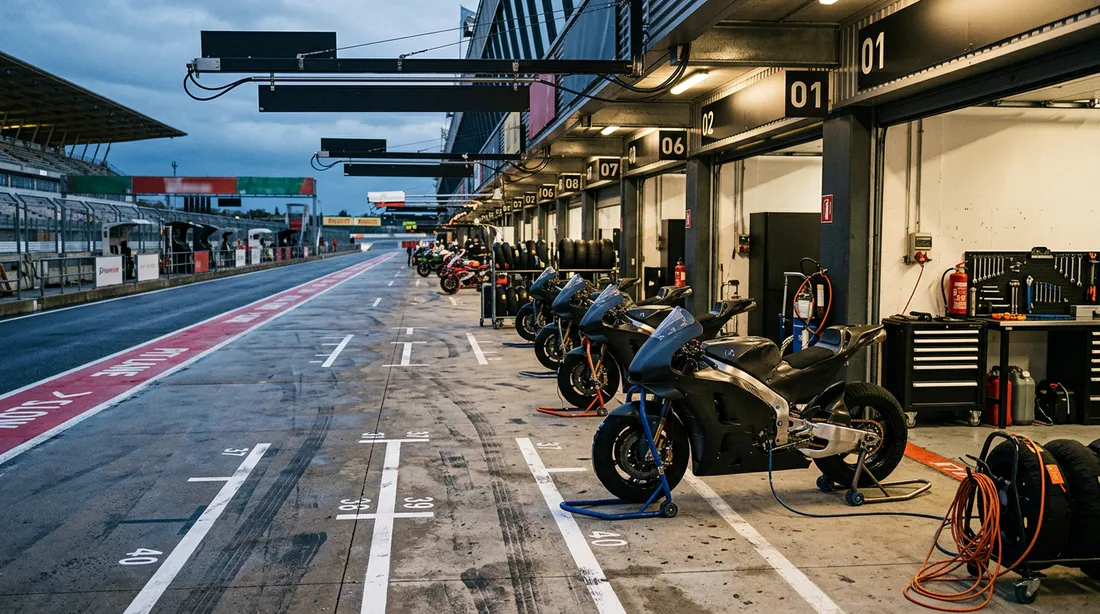 Мотогонки / pit lane ракурс 3