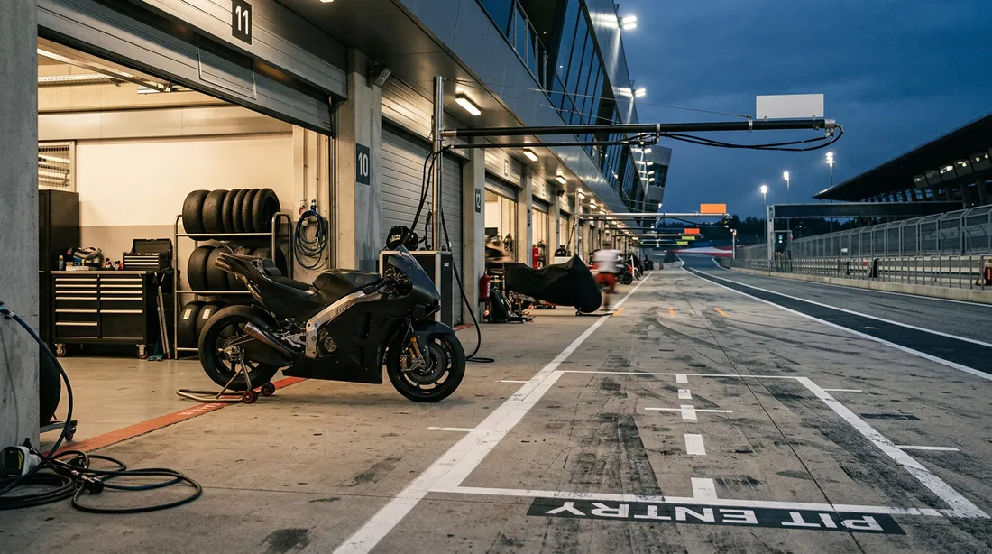 Мотогонки / pit lane ракурс 6
