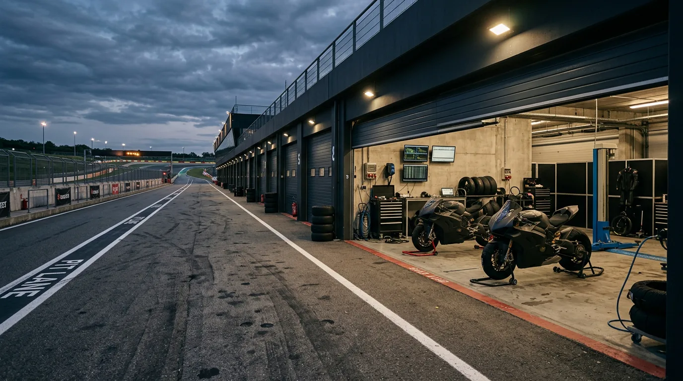 Мотогонки / pit lane ракурс 1